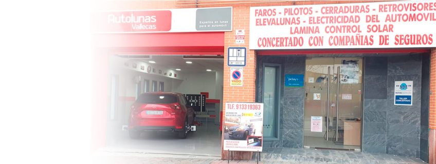 Servicios de taller y reparación de lunas en vallecas